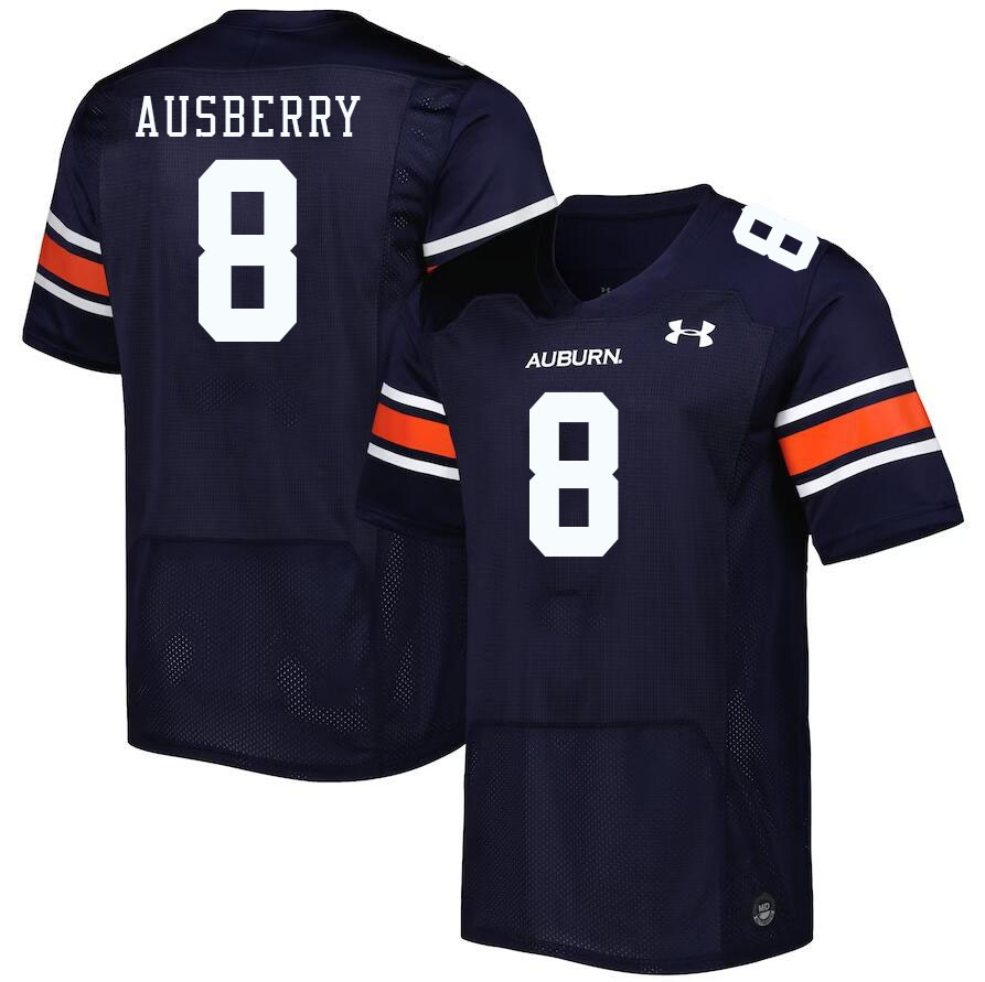 Men's Auburn Tigers #8 Austin Ausberry Navy 2023 College Stitched Football Jersey